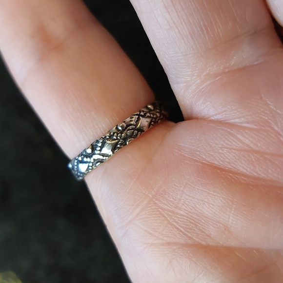 Green Cut Glass Or Dyed Quartz Marquise Sterling Silver 925 Ring Size 7.5 - Picture 4 of 6